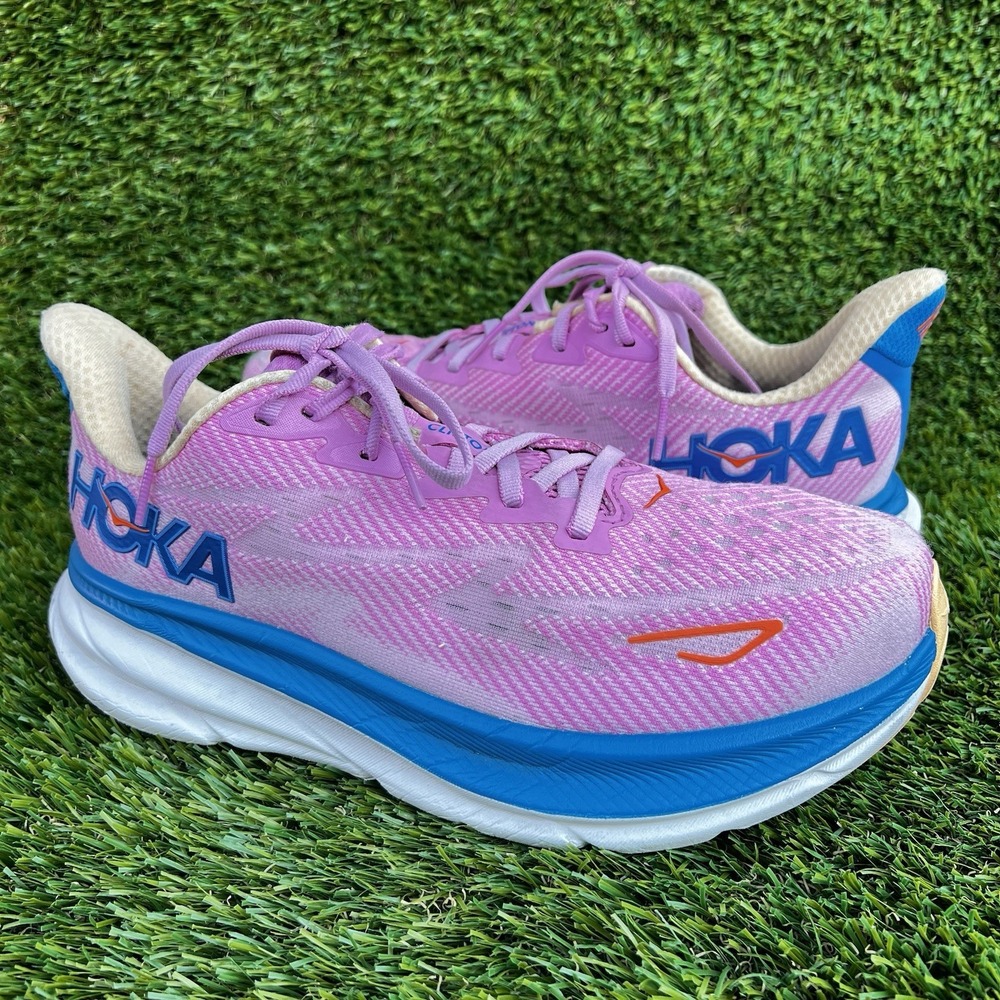 Hoka Shoes Women Size 8D One One Clifton Pink Running Sneakers Cushioned